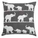 T08422 Charcoal Elephant Pillow