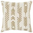 T13871 Gold/White Arrow Design Pillow