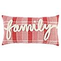 T-19014 Red Plaid Family Pillow