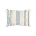 T-19723 Teal Stripe With White Pattern Pillow