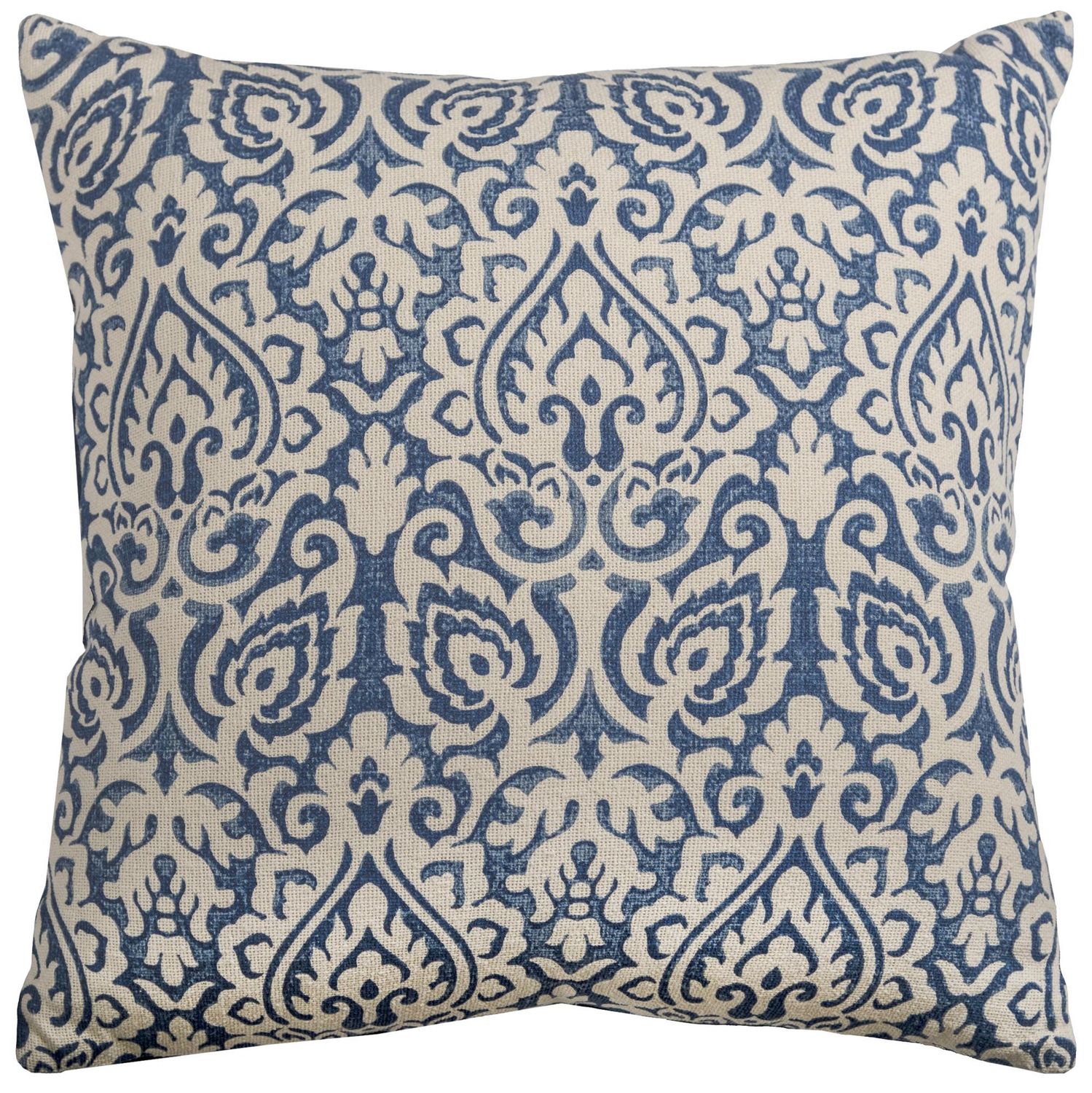 T-09785 Blue With White Design Pillow