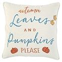 T-18754 Natural Leaves and Pumpkin Pillow
