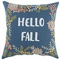 T-19097 Blue Hello Fall Pillow