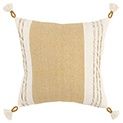 T-19623 White and Gold Striped Pillow
