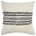 T-16953 Natural With Blue Stripe Design Pillow