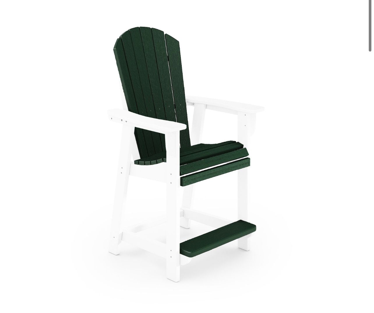 ST SIMONS COUNTER HEIGHT 3PC SET, Color: DESTIN WHITE/ AUGUSTA GREEN
