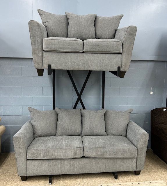 GHF Gray Sofa and Love