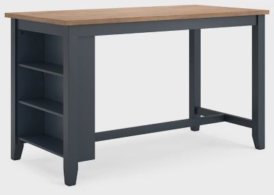 D399 Gesthaven Counter Height Table 4 Chairs Blue