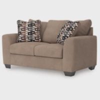 Triston-Peaks Suede Sofa Love