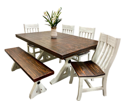 Warehouse Rodeo W201/W202/W203 6pc Dining Set