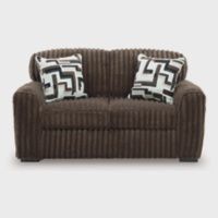 Midnight Madness Sofa and Loveseat, Color: Chocolate
