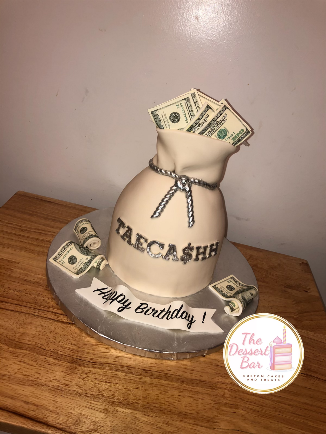 Money Bag Cake