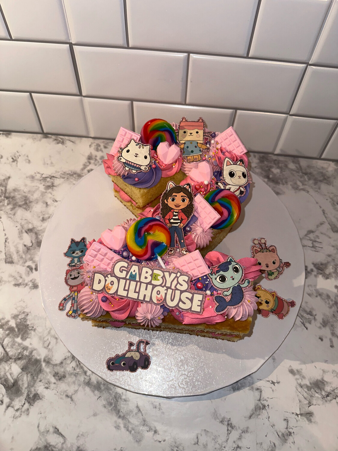 Naked Number/Letter Cake