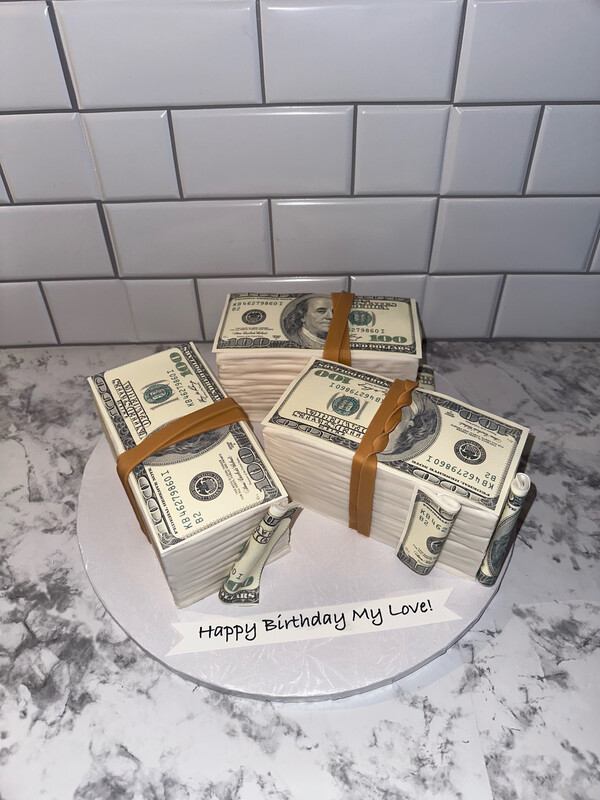 Money Stack Cake