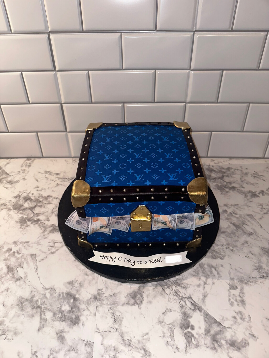 Money Box Cake