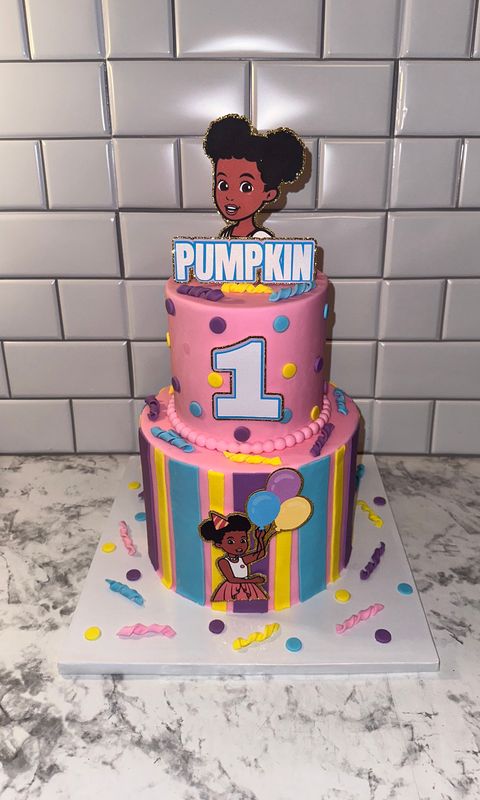 Two Tier Fondant Cake