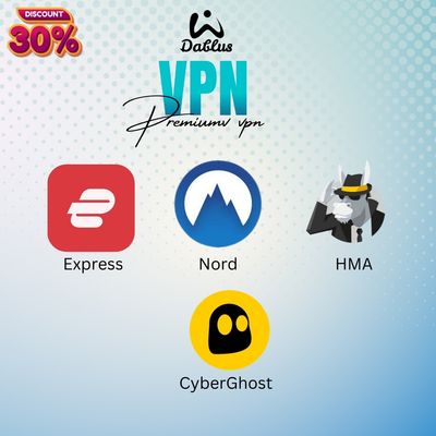 Stay Secure Online with Premium VPN Services 🌐🔒

Looking for the best way to ensure your online privacy, secure your data, and access global content without restrictions? 🚀 Explore our top-rated VPN services and experience unparalleled internet freedom!

Our VPN Offerings
ExpressVPN 🌍💨

Lightning-fast speeds for seamless streaming and browsing.
Advanced encryption to keep your data safe.
Access global content with servers in 90+ countries.
Compatible with all major platforms (Windows, macOS, Android, iOS).
NordVPN 🛡️🔒

Double-layer encryption for ultimate security.
Over 5,000 servers in 60+ countries.
Special features like CyberSec to block ads and malware.
Ideal for secure streaming, gaming, and file sharing.
HMA VPN (HideMyAss) 🦎🌟

User-friendly interface for effortless connection.
IP shuffle for added anonymity.
Servers in 210+ countries for extensive global coverage.
Optimized for bypassing geo-restrictions.
CyberGhost VPN 👻📱

Specialized servers for streaming and torrenting.
Military-grade encryption and no-logs policy.
9,000+ servers in 91 countries for unlimited access.
Easy-to-use apps for all devices.
Why Choose Us?
Affordable Premium Subscriptions 💰
Fast Delivery 🚚
24/7 Customer Support 📞
100% Authentic Products ✅
How to Order
📞 Call: 09638489626
📧 Email: dablus.shop@gmail.com
🌐 Visit: dablus.company.site

💡 Enjoy unrestricted internet with these top VPNs – your gateway to online freedom and security! 🌐✨

Keywords for SEO:
VPN, ExpressVPN, NordVPN, HMA VPN, CyberGhost VPN, Best VPN in Bangladesh, Buy VPN Online, Fast VPN, Secure VPN, Global VPN Access, Privacy Tools, Dablus