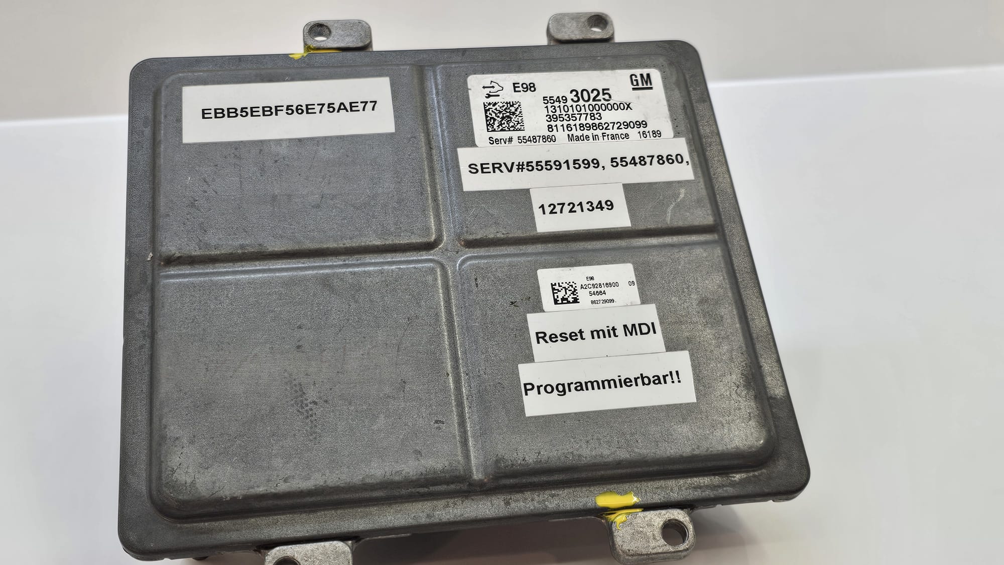 GM Opel/Vauxhall Delco E98 ECU Virgin Reset 12721349 / 55591599 / 55487860