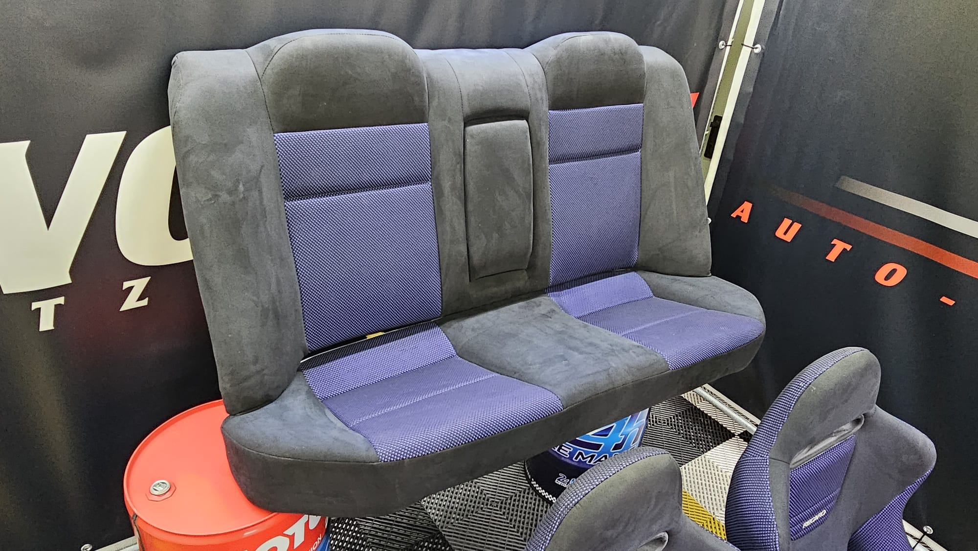 Innenausstattung (Sitze + Rücksitzbank) Blau - Mitsubishi Evo 6 GSR