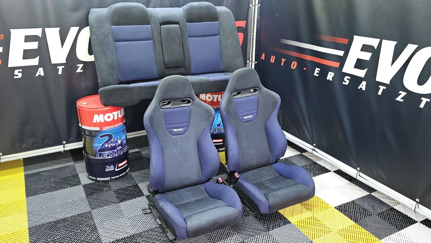 Innenausstattung (Sitze + Rücksitzbank) Blau - Mitsubishi Evo 6 GSR