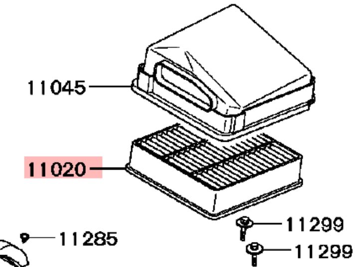 MR552951 - Luftfilter - NEU