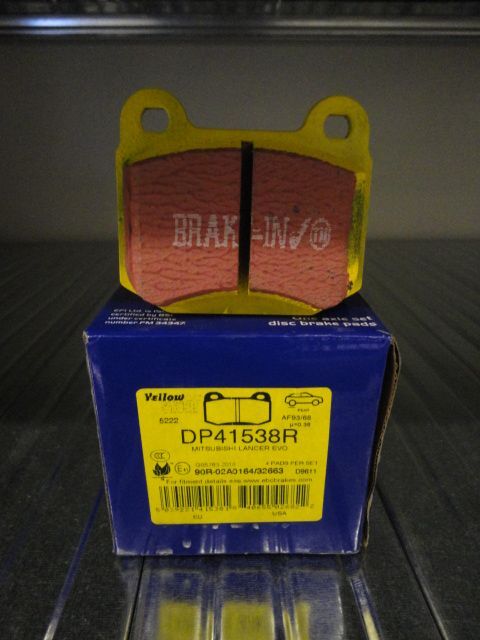 DP41538R - EBC Bremsbelagsatz hinten "Yellow" - NEU