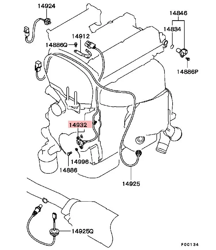 MN158261 - Kurbelwellen Sensor