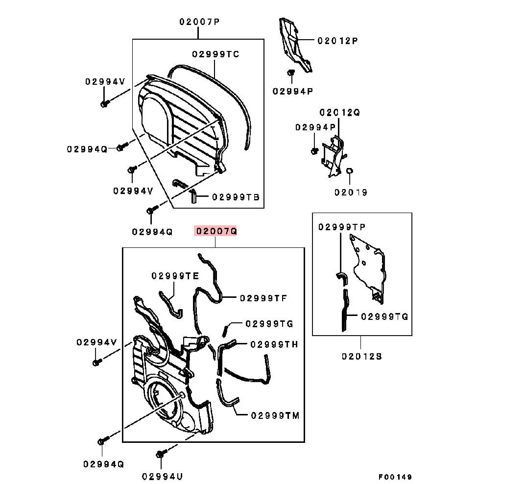 1062A023 - Zahnriemen Abdeckung unten - NEU