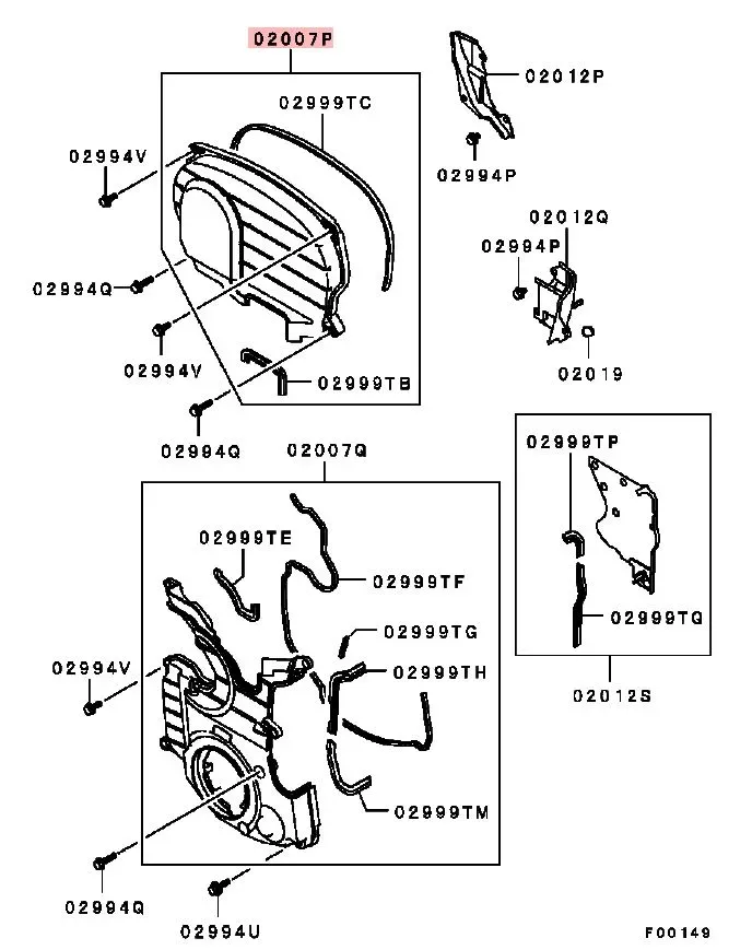 MD373568 - Zahnriemen Abdeckung, oben - NEU