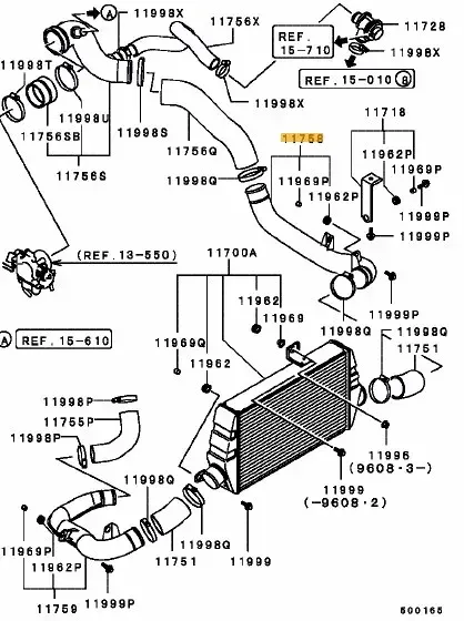 MR266986 - ​​​Ladeluftrohr - NEU