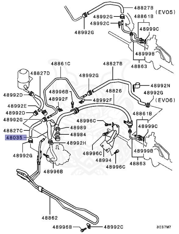 MR403056 - Schlauch, Servolenkung - NEU