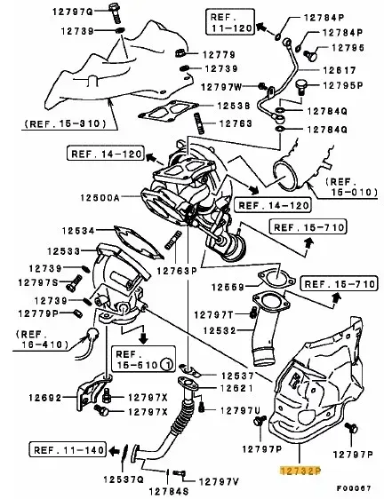 MR597276 - Hitzeschutz, Turbo - NEU