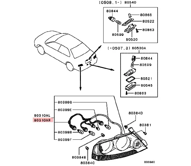 8330A123 - ​Rückleuchte links - NEU