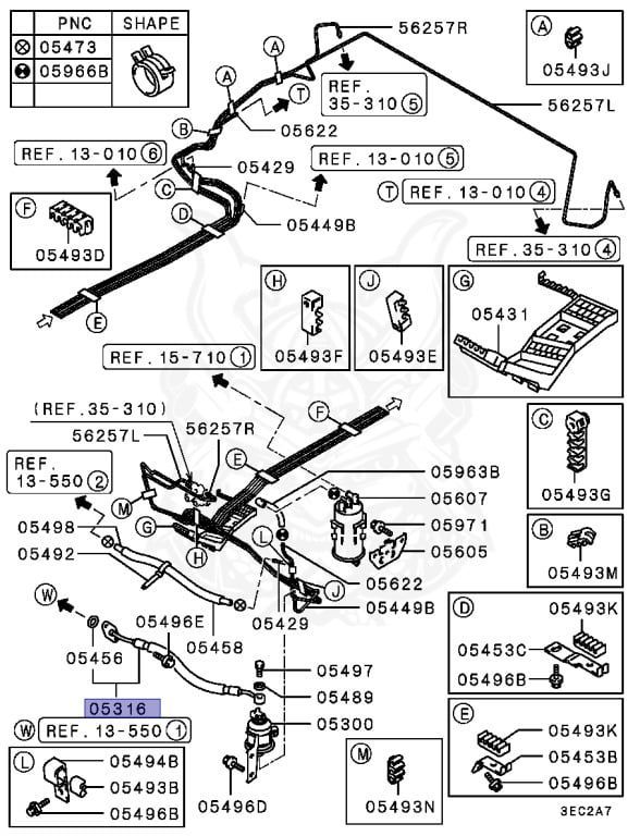 MR281072 - Schlauchleitung (Benzinfilter)
