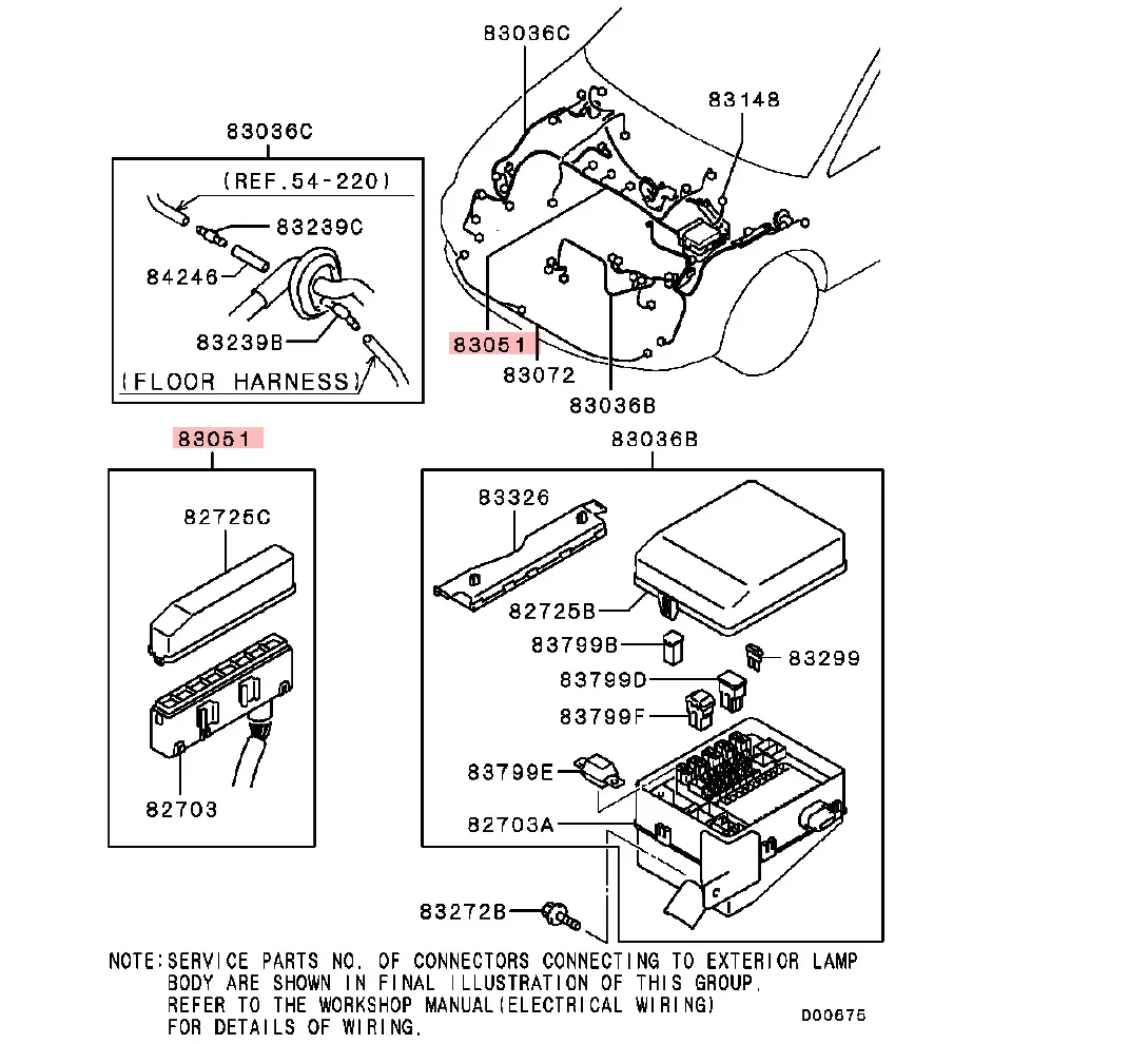 8541A040 - Kabelbaum, Motor (3-pol.) - NEU