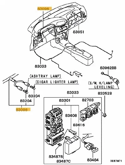 MR969247 - Kabelbaum, Instrumentenbrett - NEU