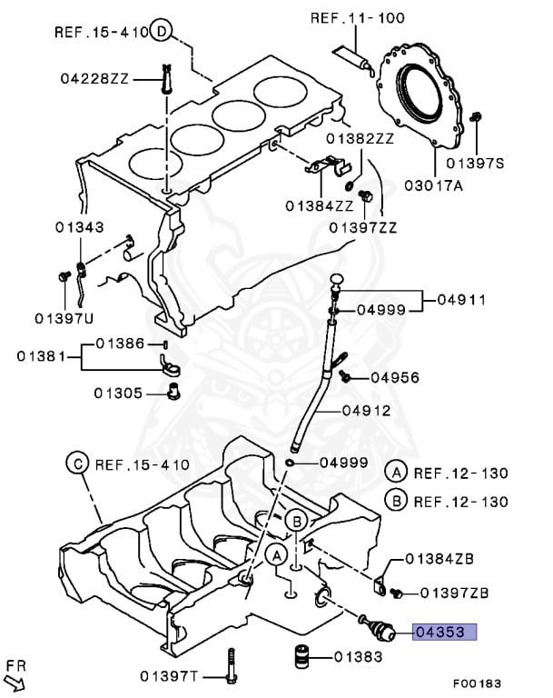 MD356695 - Ölkühler- Ventil (Thermostat) - NEU