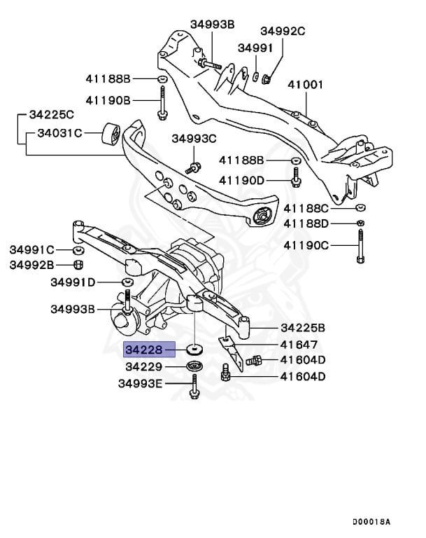 MR369385 - Anschlagscheibe (Diff-arm) - NEU MR369385 - Anschlagscheibe (Diff-arm) - NEU
