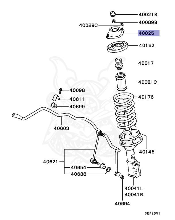 RA808306K1 - Federbeinlager Ralliart, vorne - NEU RA808306K1 - Federbeinlager Ralliart, vorne - NEU