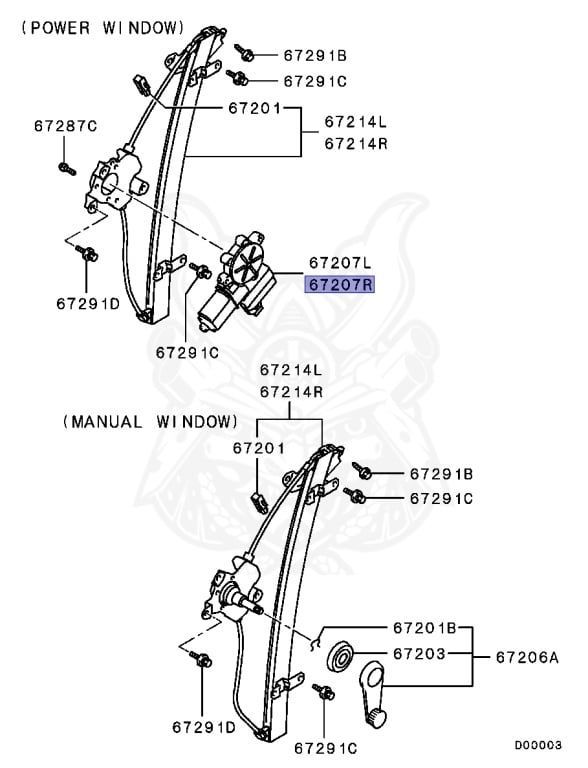 MR523020 - Fensterhebermotor, rechts - NEU MR523020 - Fensterhebermotor, rechts - NEU