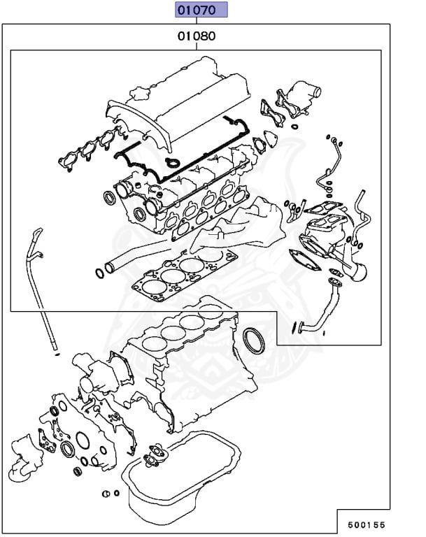 1000A493 - Motordichtsatz  - NEU