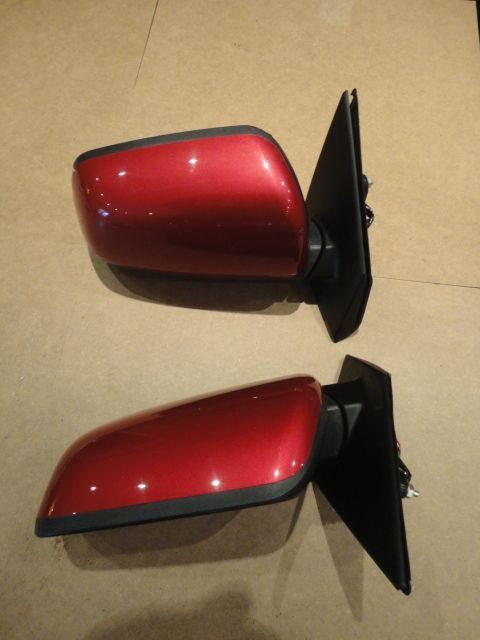 7632A204 - ​Außenspiegel mit Glass rechts, Rot - gebraucht