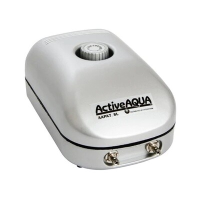 Active Aqua Air Pump, Two(2) Outlets, 3W, 7.8L/Min