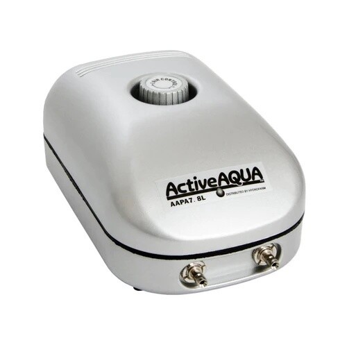 Active Aqua Air Pump, Two Outlets, 3W, 7.8L/Min