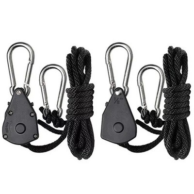 Vevor Heavy Duty Adjustable Rope Ratchet Hanger 1/8 Inch (2 pack)