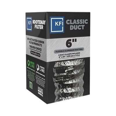Kootenay Classic Aluminium Ducting - 6&quot; x 25&#39;