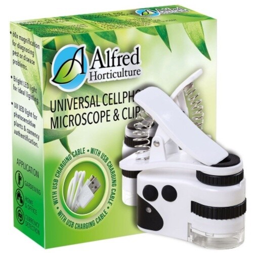 Alfred Cellphone Microscope 60x W/USB Charger