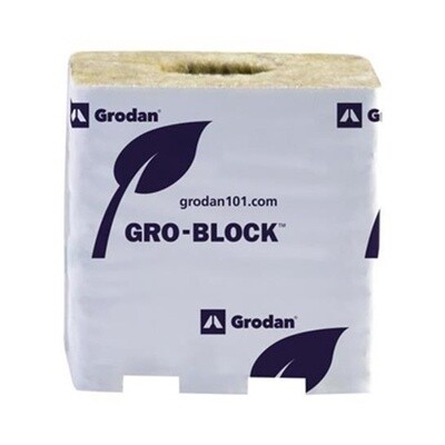 Grodan Improved GR10 Block - 4&quot; x 4&quot; x 4&quot; Cube - Wrapped