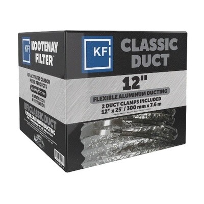 Kootenay Classic Aluminium Ducting - 12&quot; x 25&#39;
