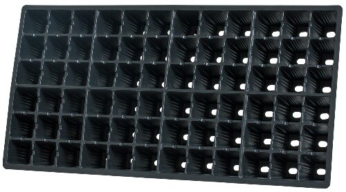 72-Cell Square/Deep Plug Flat Insert Tray (Heavy Duty) For 1020 Trays